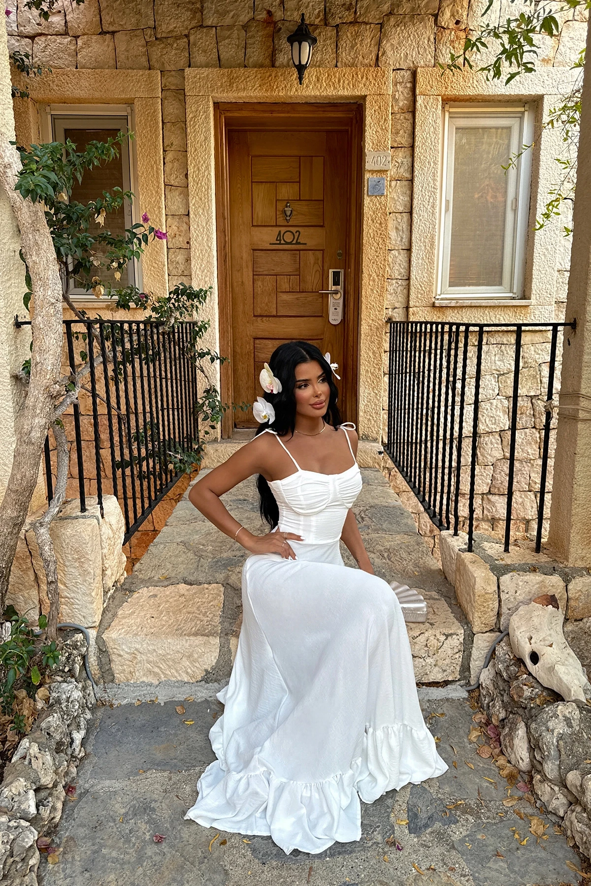 Picture of White Tied Dress