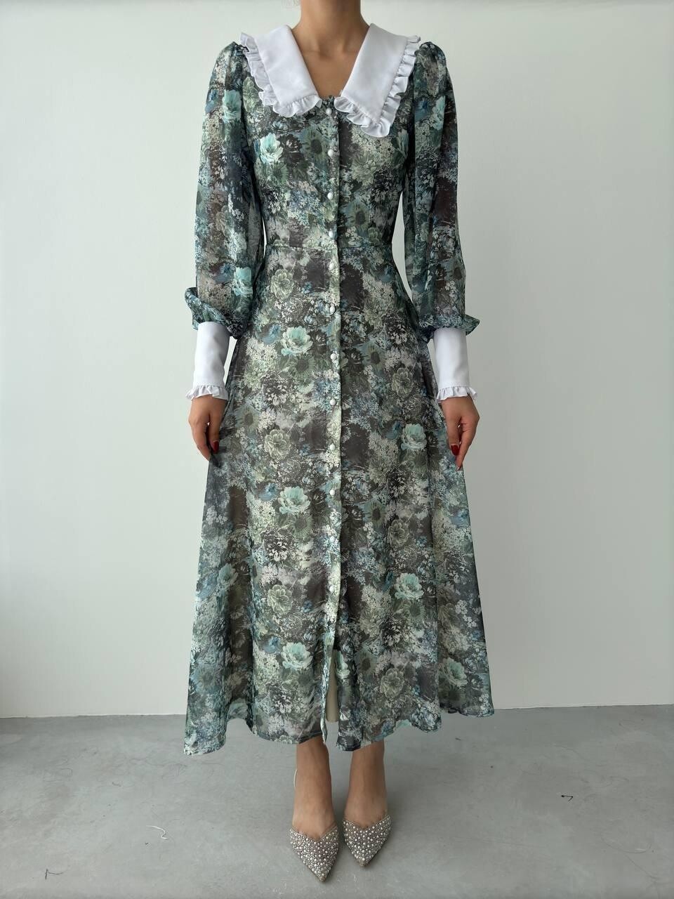 Picture of Lubom Peter Pan Yaka Elbise