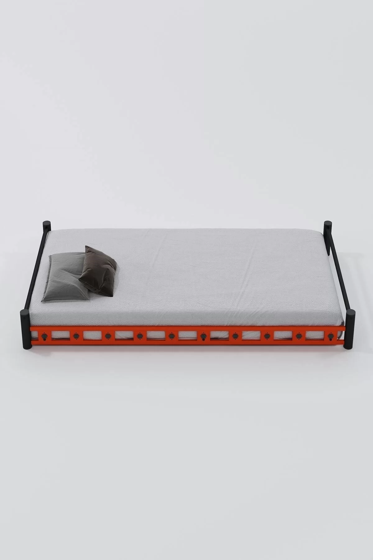 Picture of Yavru Karyola Ranza Eki Yer Yatağı Baza Yatak Turuncu