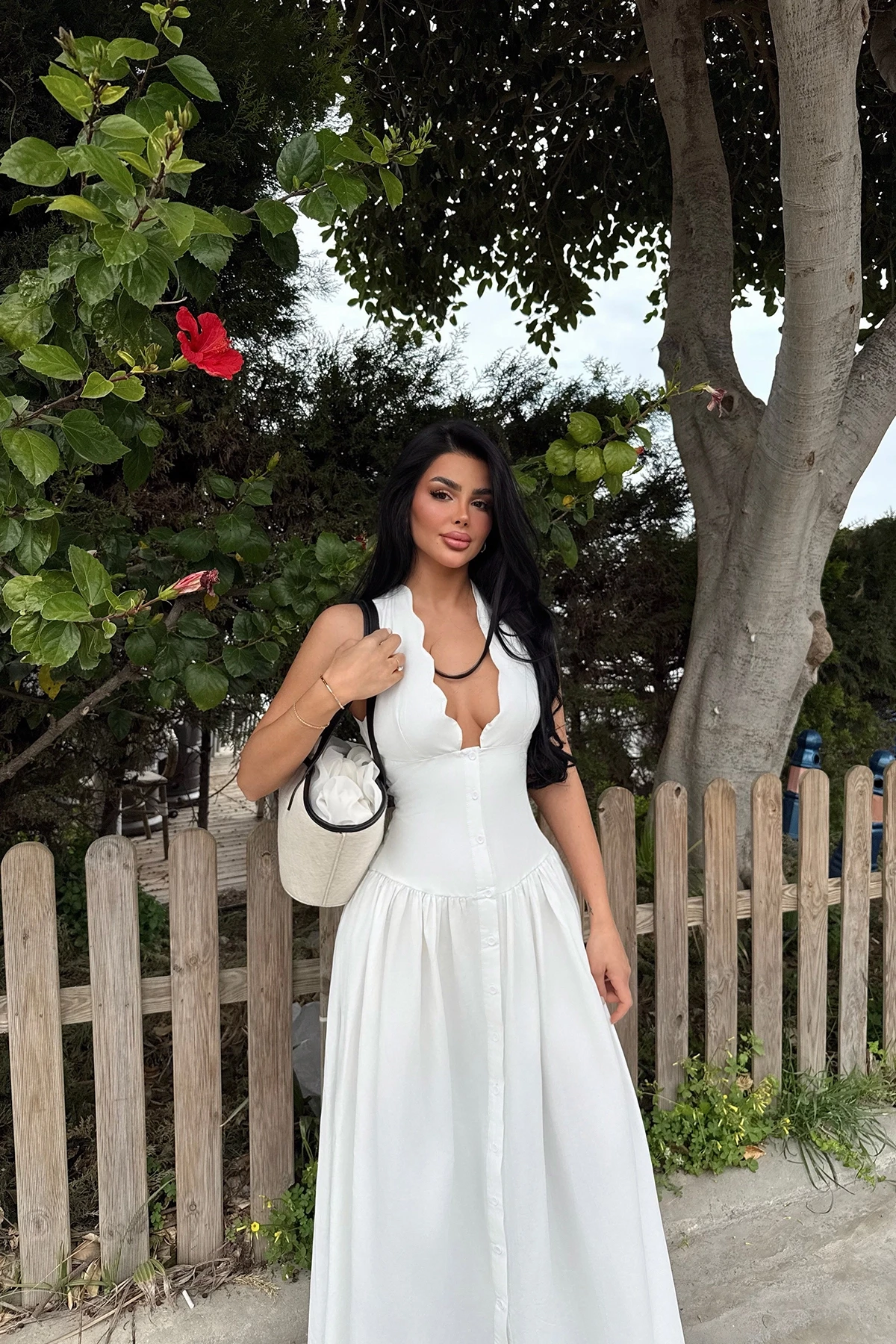 Picture of White Emilie Long Dress