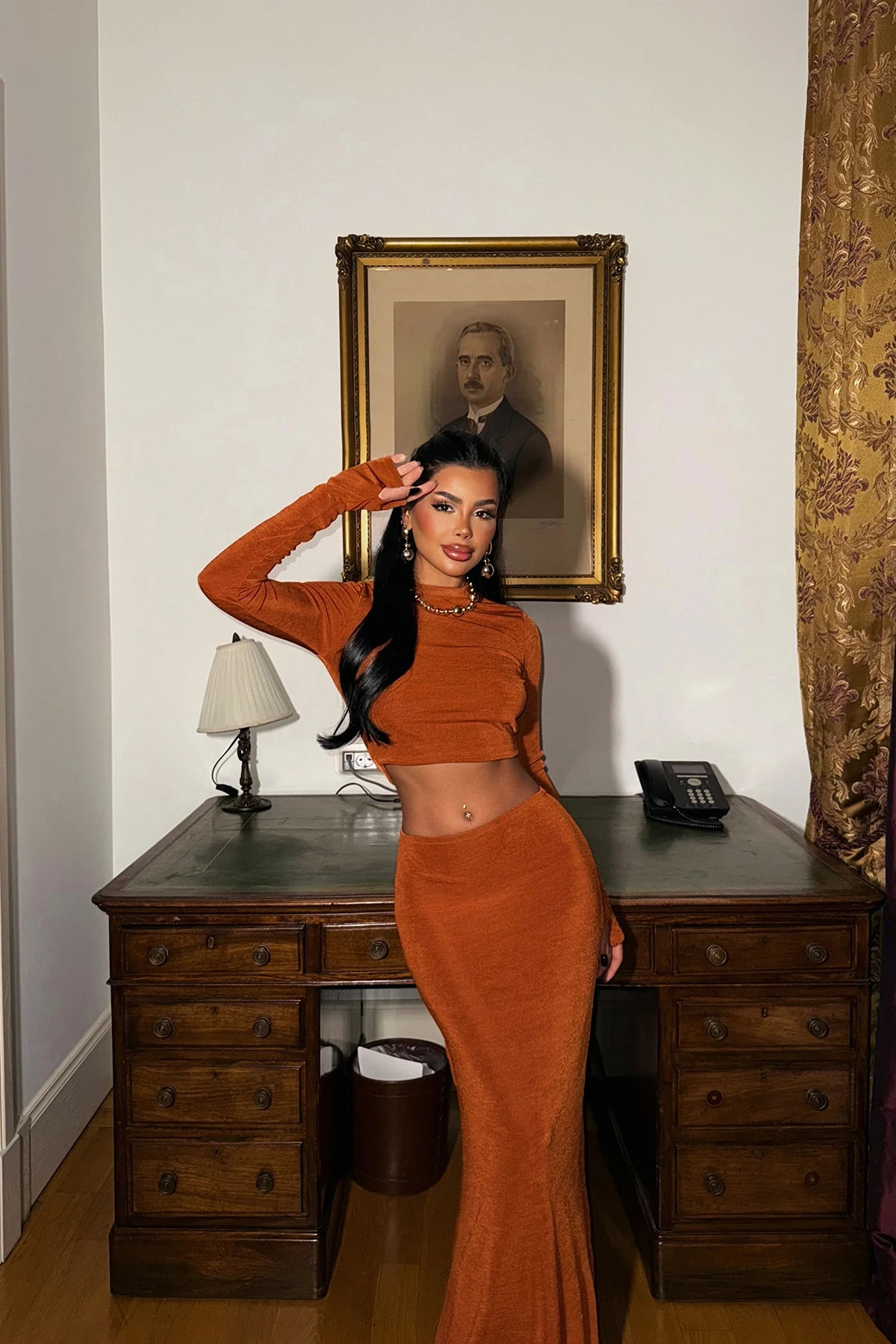 Picture of Tan Skirt Suit