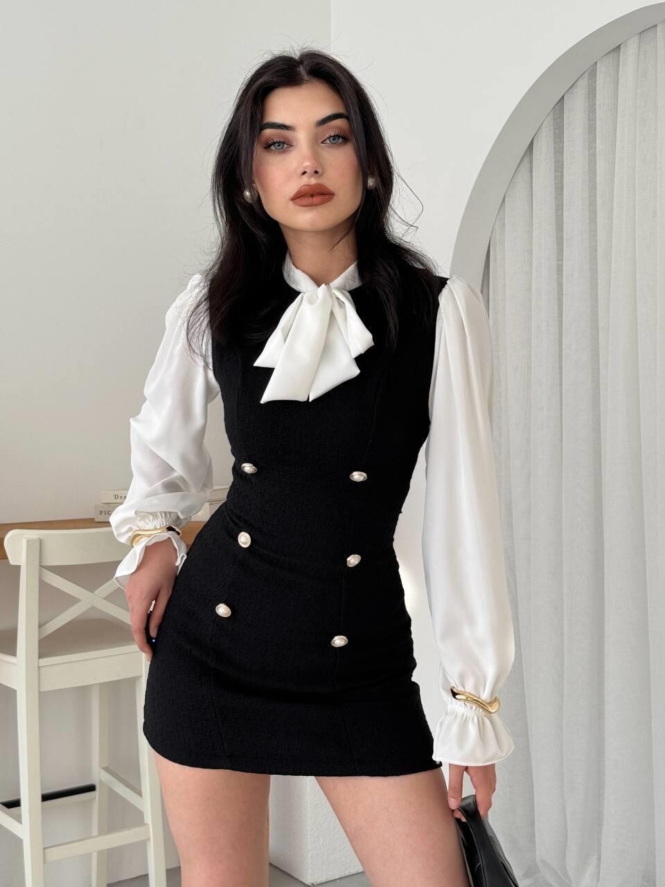 Picture of Galafi Yakalı Mini Elbise