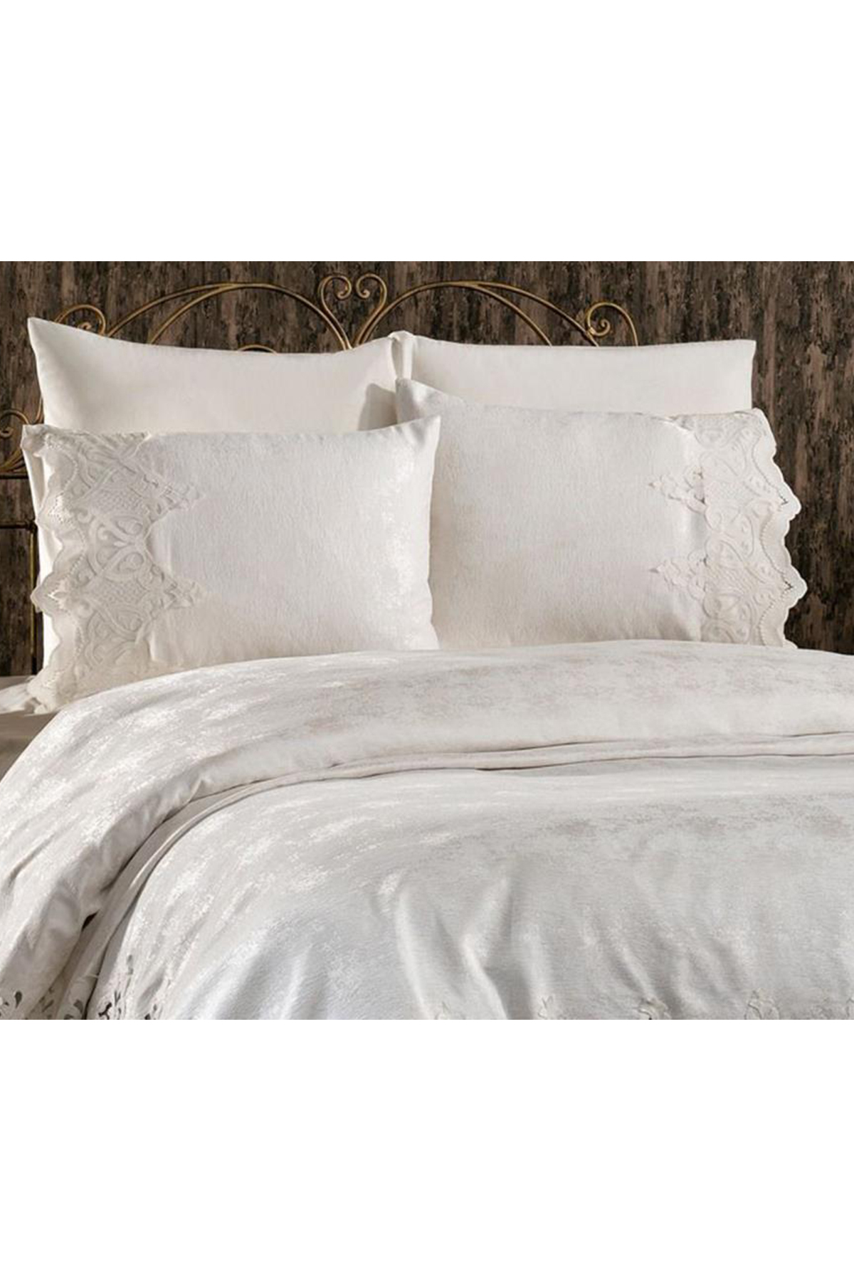 Picture of Çeyiz Diyarı Stella Çift Kişilik Pike Takımı Krem