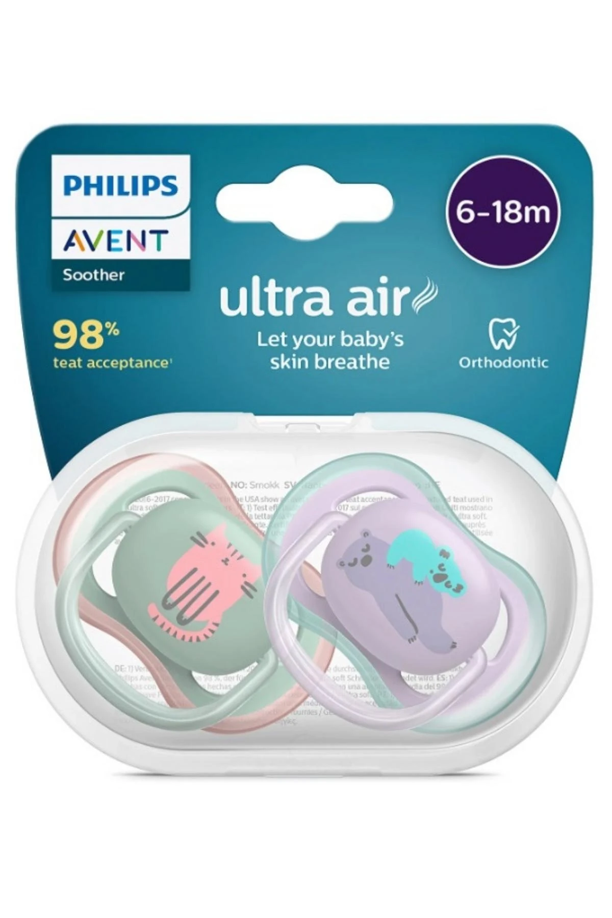 Picture of Philips Avent Ultra Air Emzik 6-18 Ay 2'li Kız