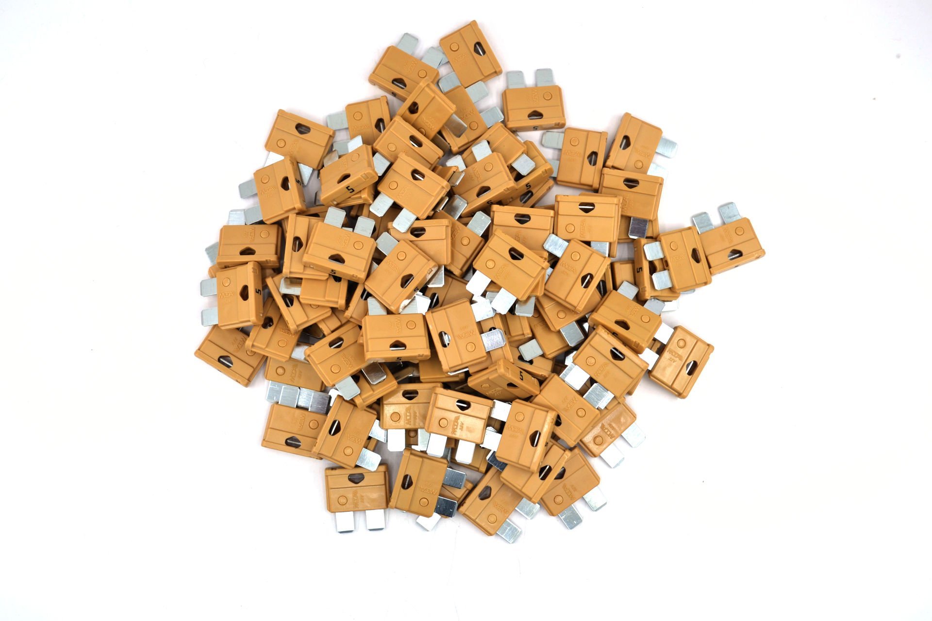 Picture of 100 Adet 5 Amper Bej Standart Bıçak Sigorta 5A