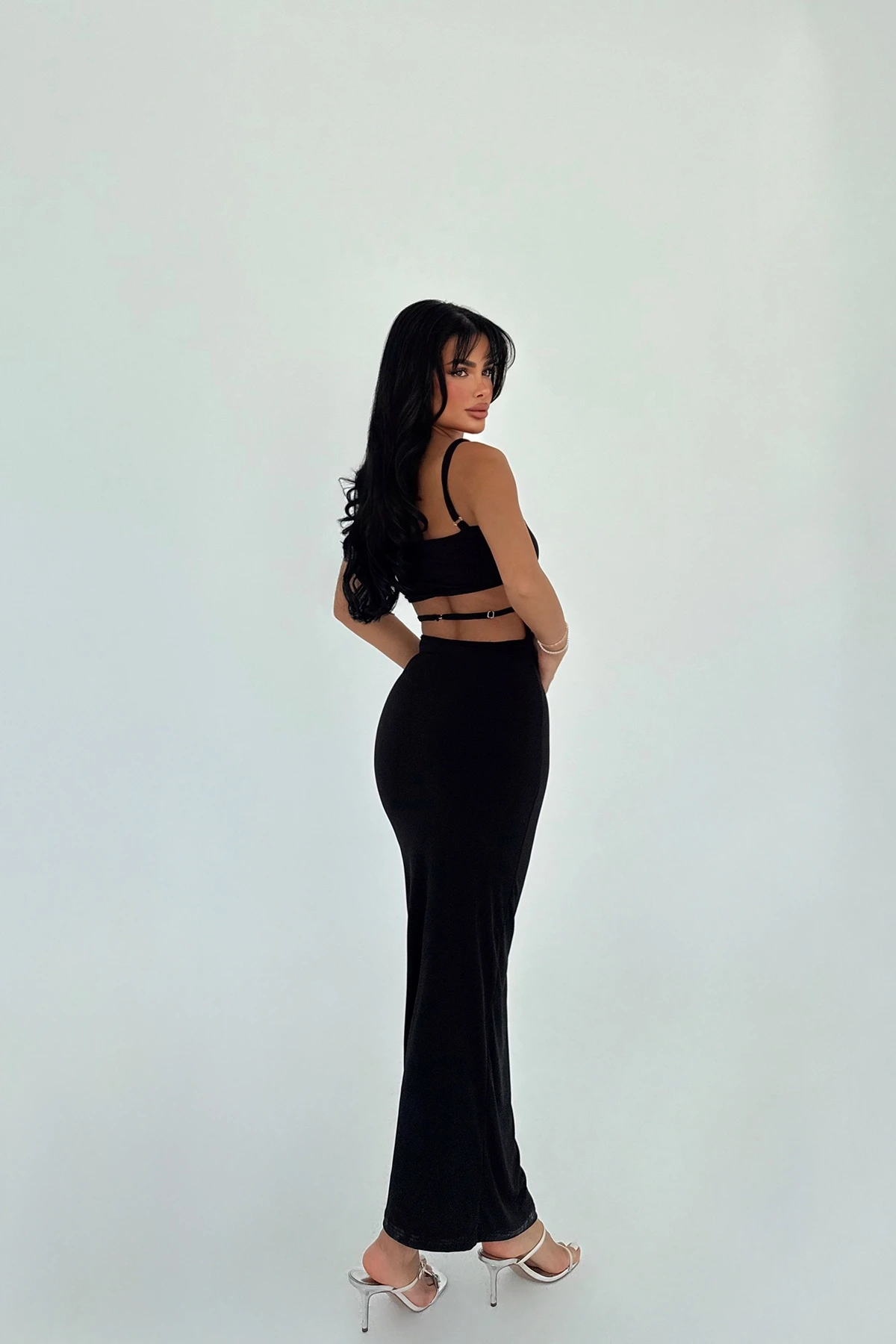 Picture of Black Back Detail Dress