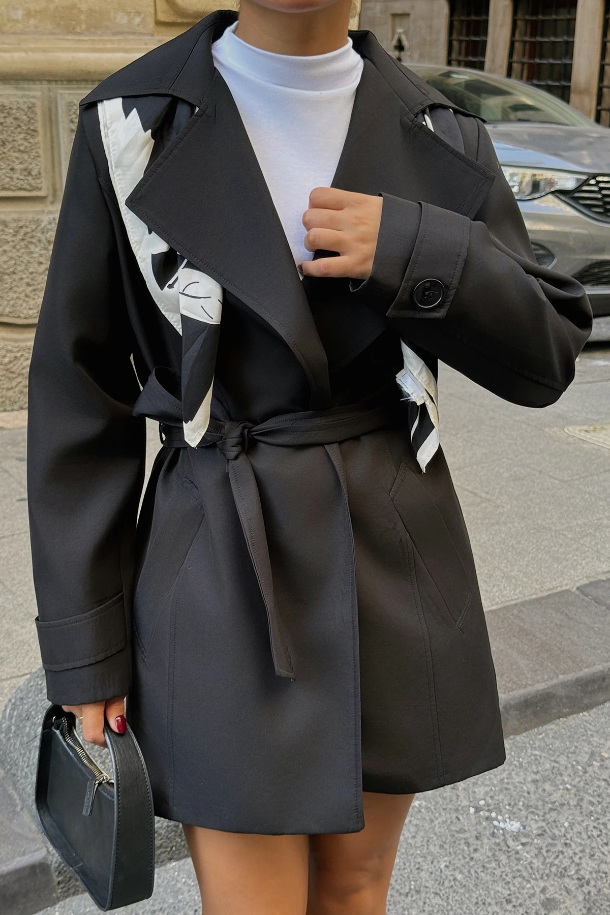 Picture of Black Osanna Trench Coat