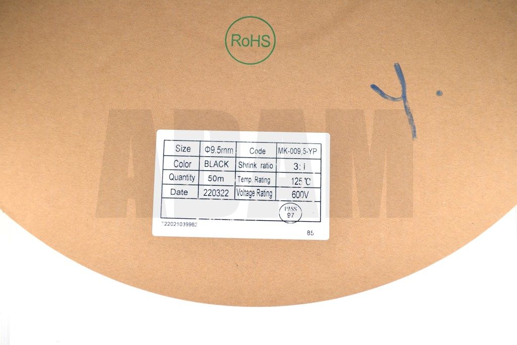 Picture of 50 Metre 9,5mm Isı İle Daralan İçi Yapışkanlı Makaron Isıyla MT-M9.5Y