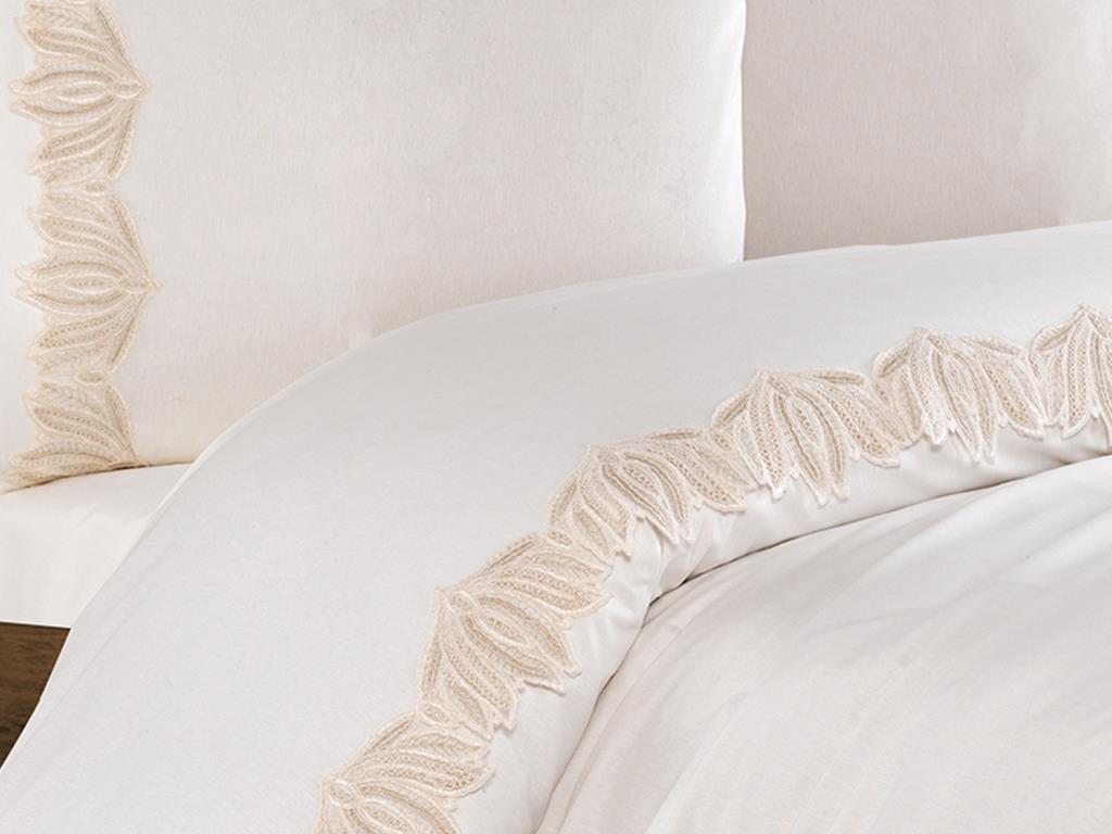 Picture of Çeyiz Diyarı Zuma Nevresim Takımı Krem Cappucino