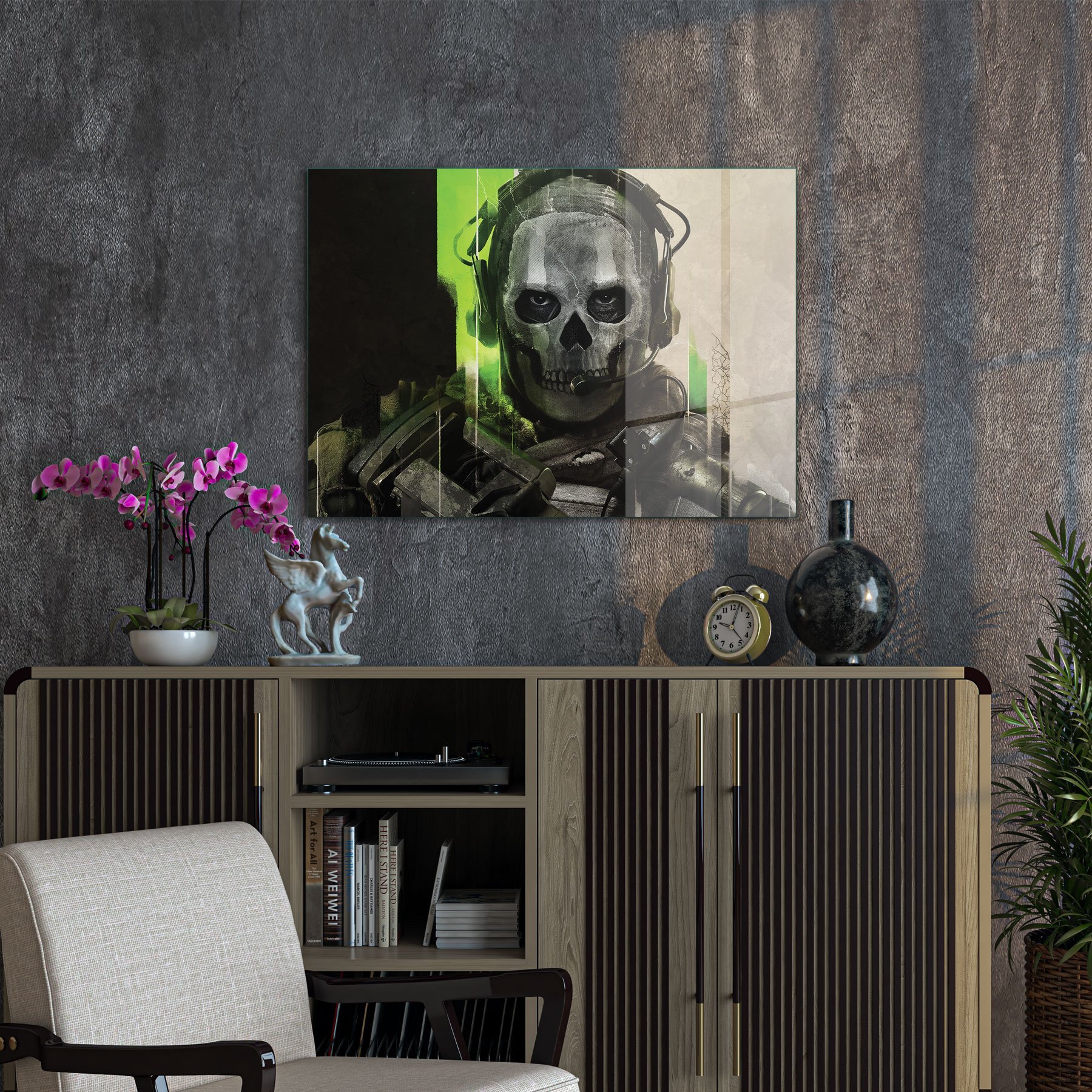 Picture of Decovetro Cam Tablo Gamer Room Ghost 30x40 cm