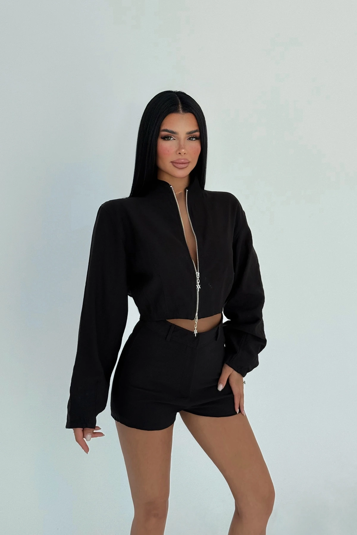 Picture of Black Shorts Set