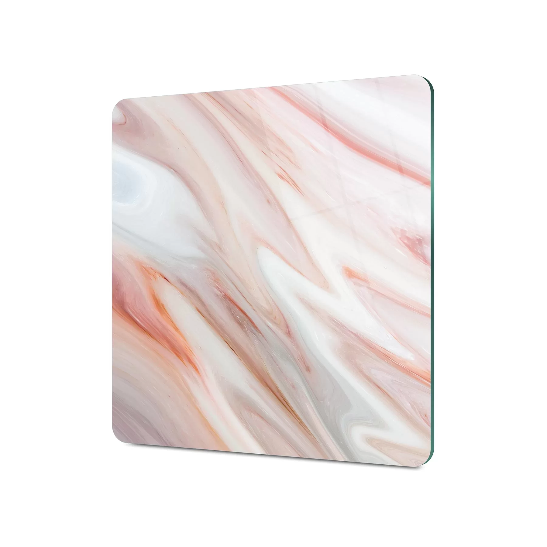 Picture of Decovetro Cam Kesme Tahtası ve Sunumluk Kare Kırmızı Mermer Desenli 30x30 Cm