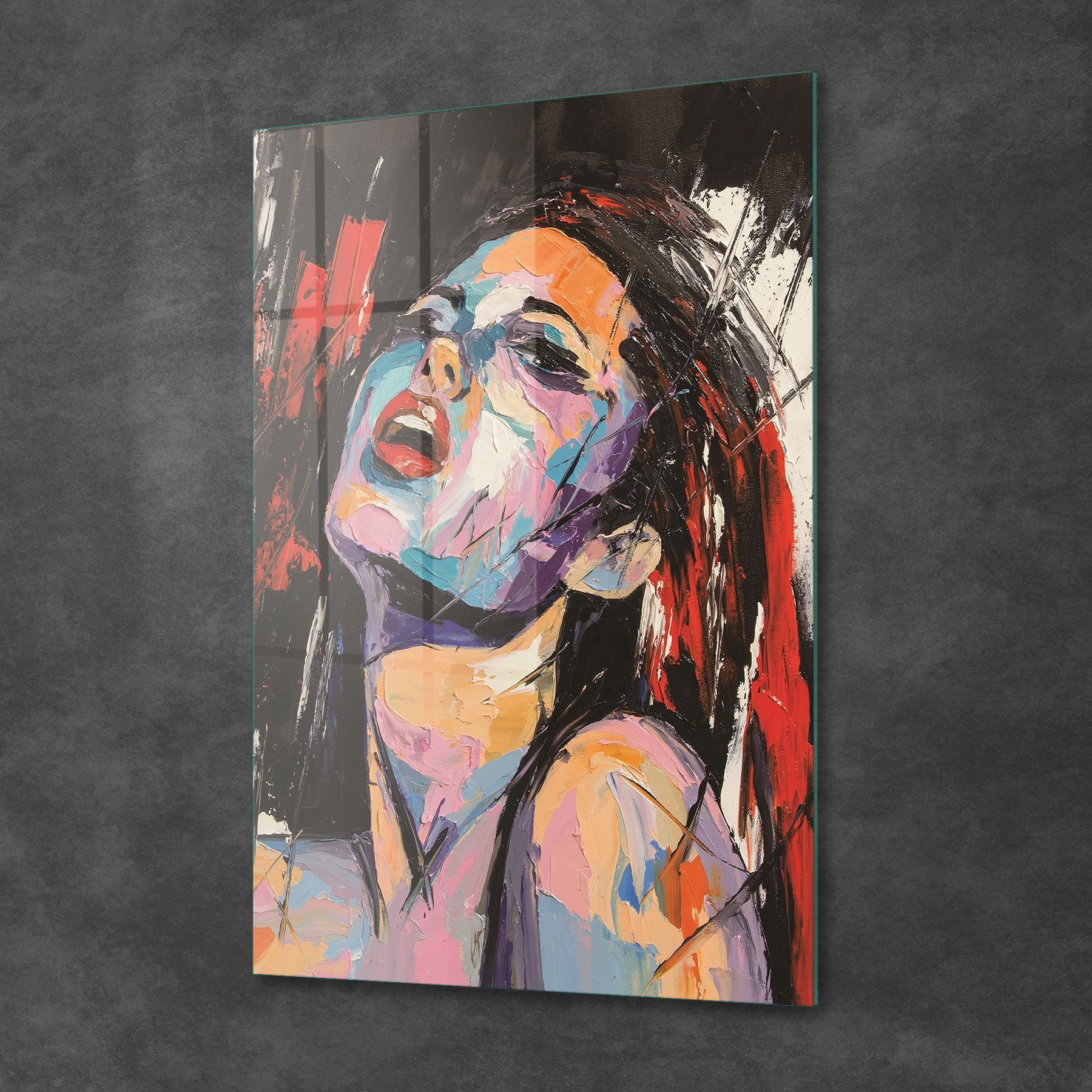 Picture of Decovetro Cam Tablo Abstract Kadın Portresi 70x100 cm