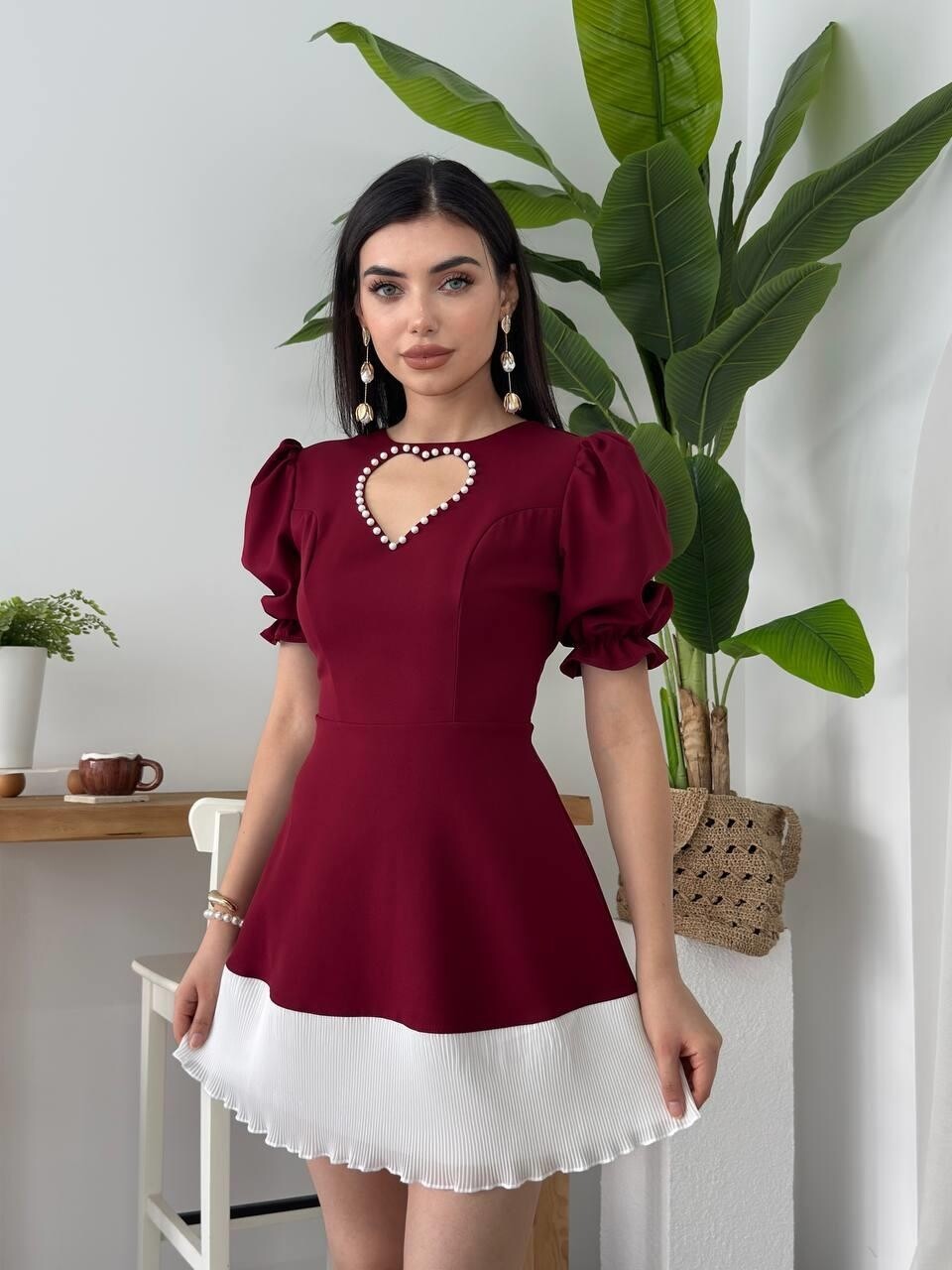 Picture of Safe Kalp Detaylı Elbise