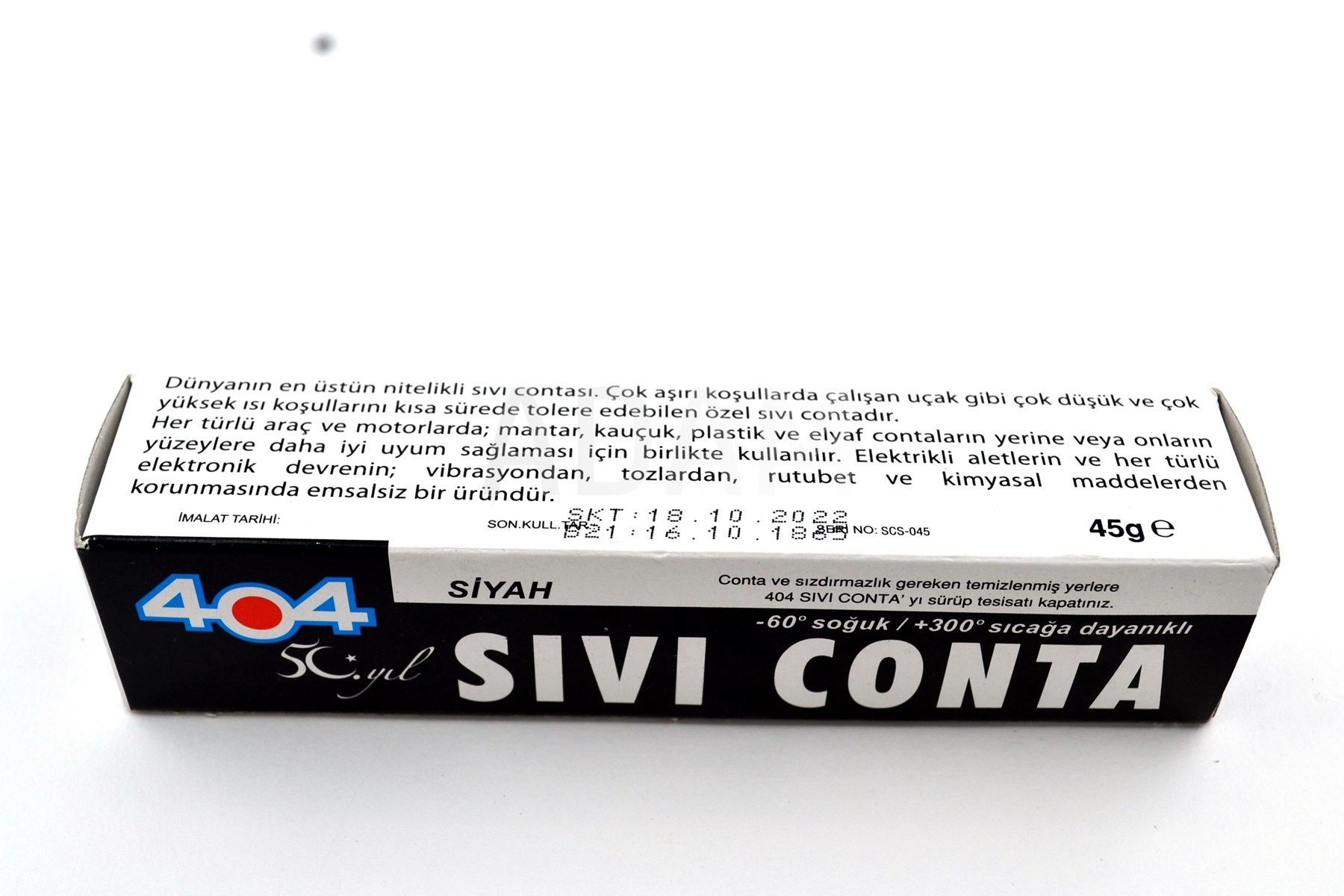 Picture of Siyah Sıvı Conta 45Gr Tüp +350 °C