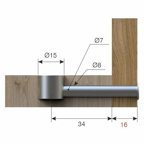 Picture of FORTEFİX TEK TARAFLI MİL 16 MM
