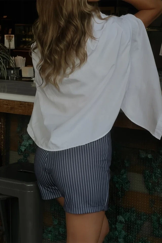 Picture of Elsa Navy Blue Mini Skirt