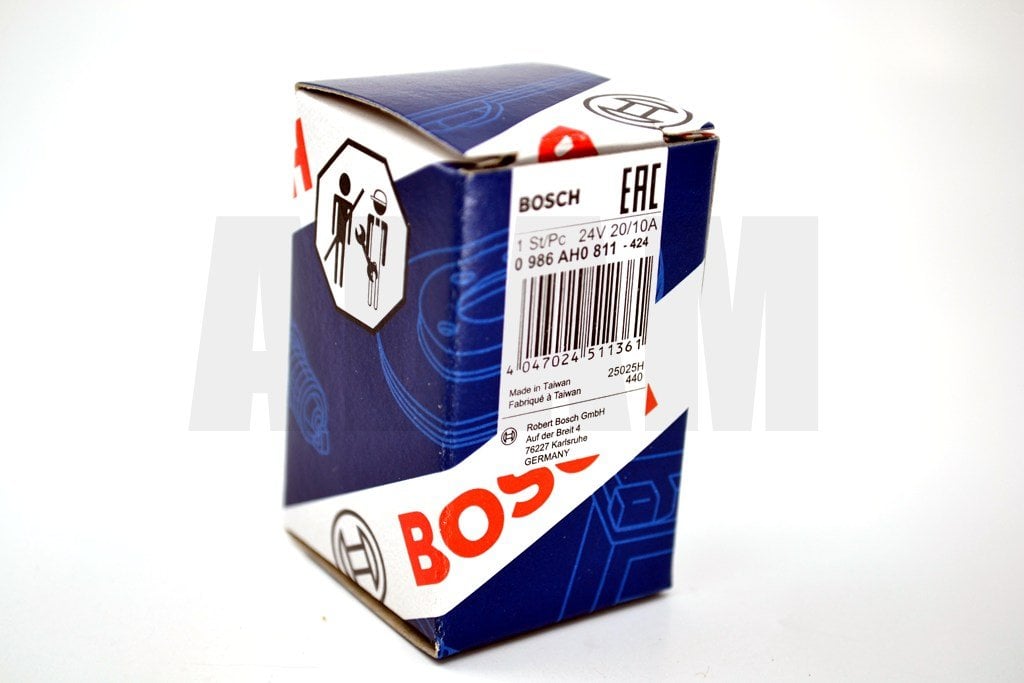 Picture of 24V 20/10A Çift Platin Mini Röle 5 Fişli Bosch Bosch 0986AH0811 Sapsız