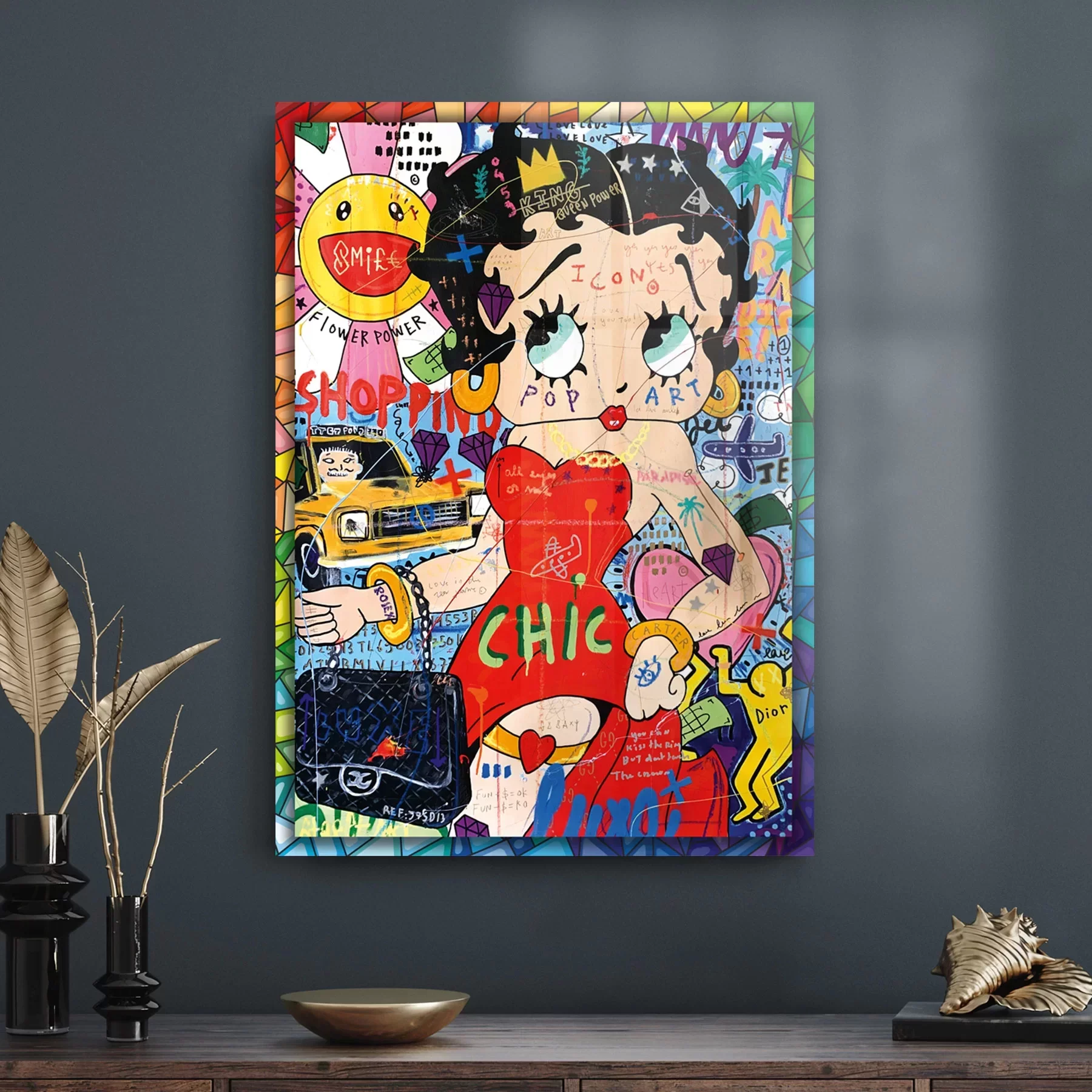Picture of Decovetro Cam Tablo Pop Art Betty Boop 30x40 cm