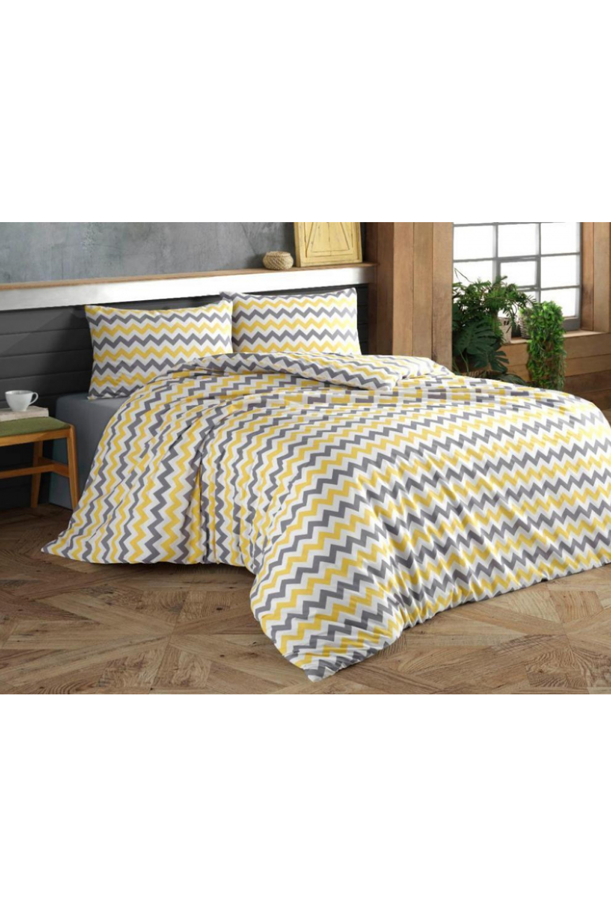 Picture of Çeyiz Diyarı Çift Kişilik Zigzag Nevresim Takımı