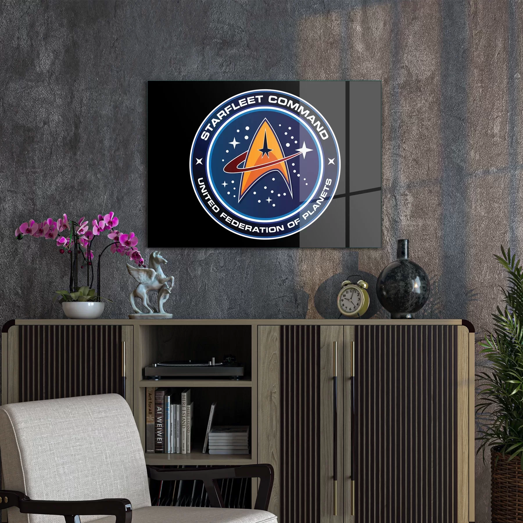 Picture of Decovetro Cam Tablo Star Trek Fleet Logo 70x100 cm