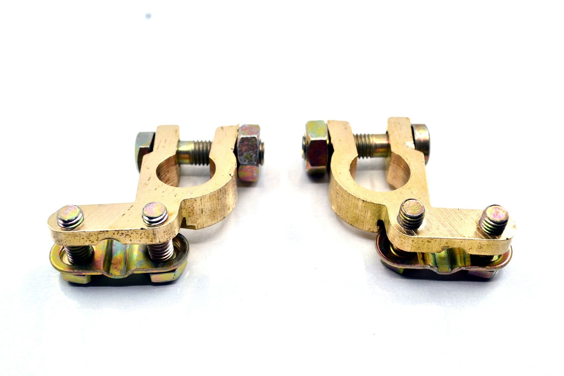 Picture of 1 Takım Japon Tip Akü Dar Kutup Başı Terminali Pirinç Artı Eksi