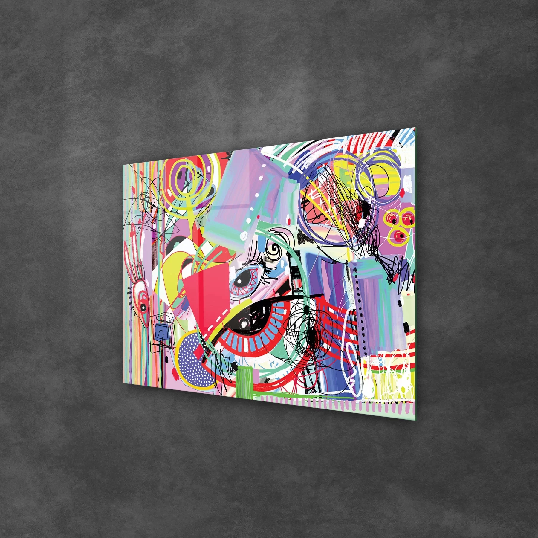 Picture of Decovetro Cam Tablo Eye Lines 50x70 cm