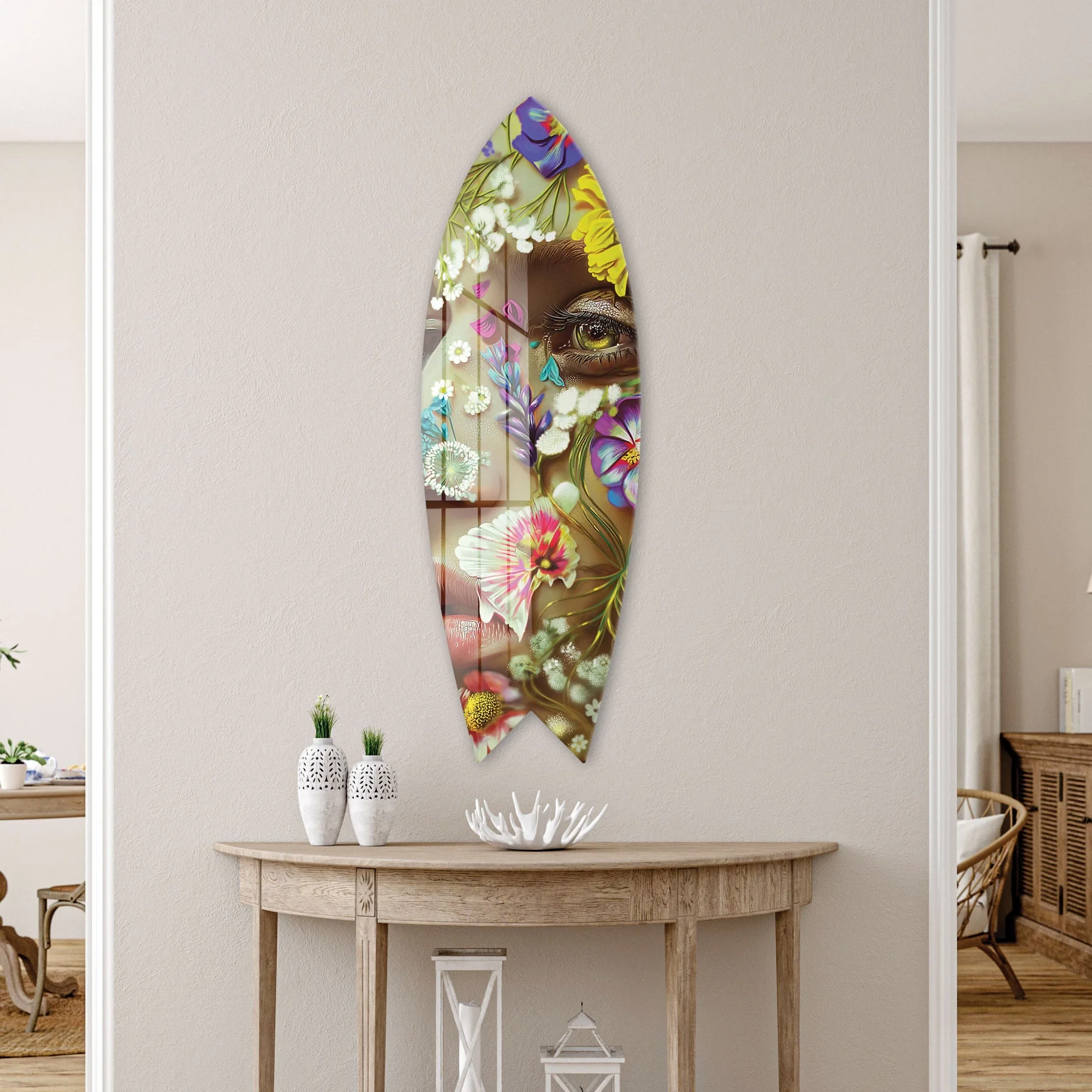 Picture of Decovetro ST 4097 Dekoratif Cam Sörf Tahtası 33x100 Cm