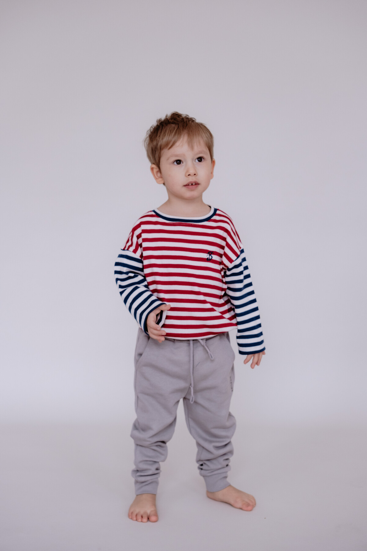 Picture of Uzun Kollu T-Shirt / Bordo Çizgili