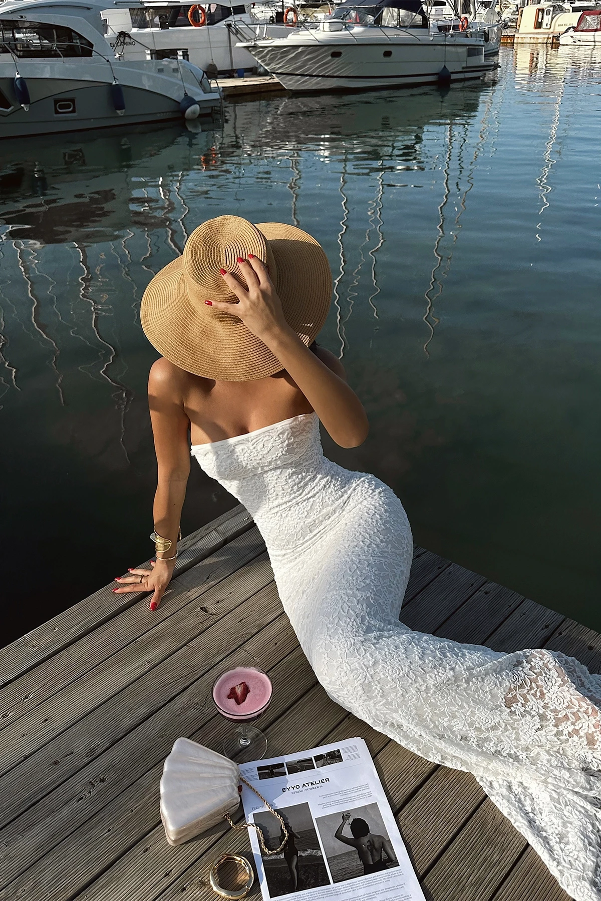 Picture of White Cassini Lace Dress