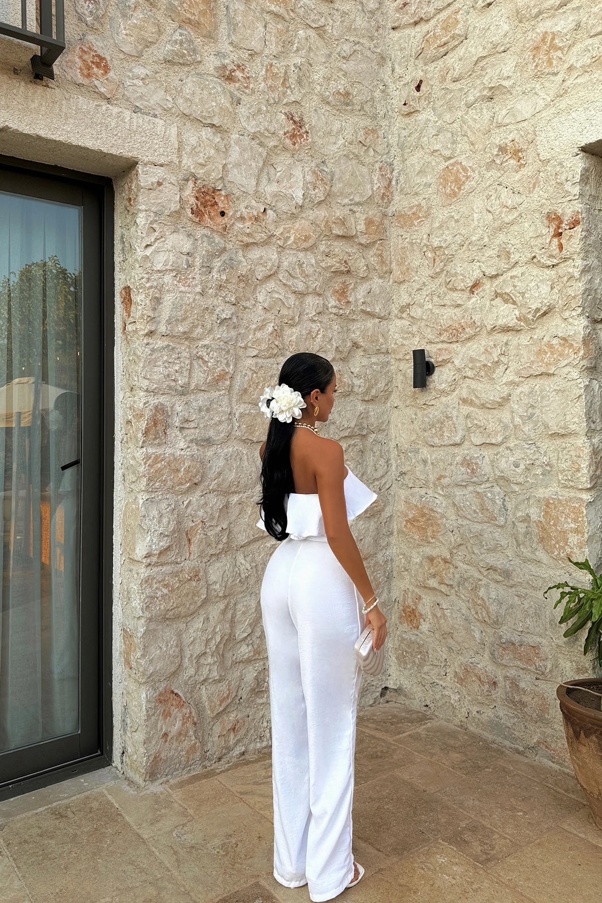 Picture of White Fedora Jumpsuit