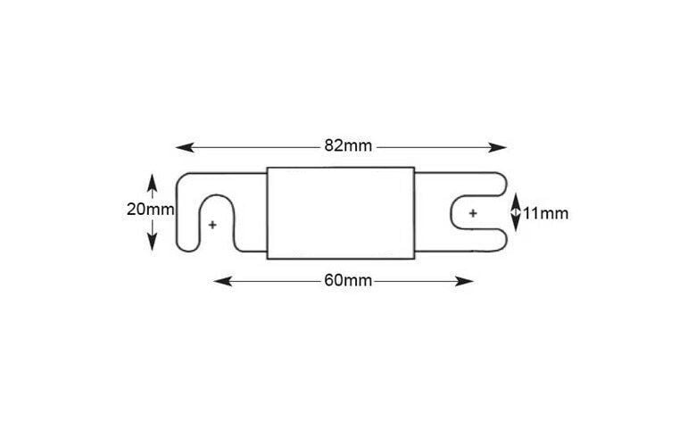 Picture of 400A ANL Sigorta Marine Tekne Forklift İş Makinesi Seramik MT-400ANL