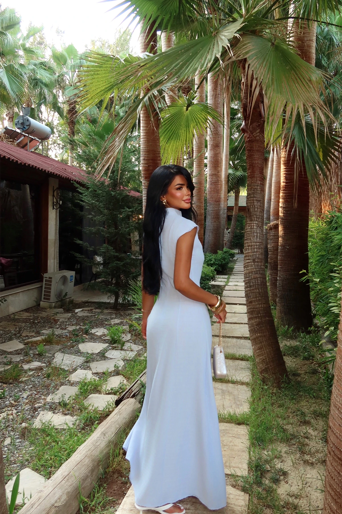 Picture of Lilac Slit Detail Dress