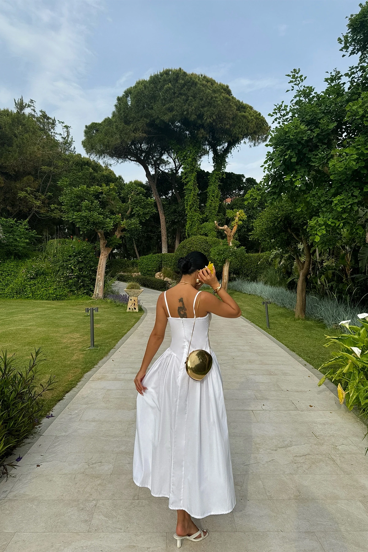 Picture of White Hanna Midi Dress