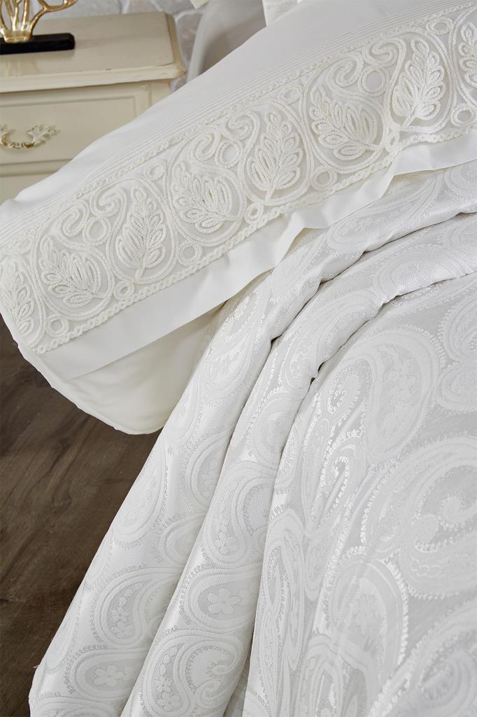 Picture of Çeyiz Diyarı Şal 10 Parça Battaniyeli Çeyiz Seti Krem