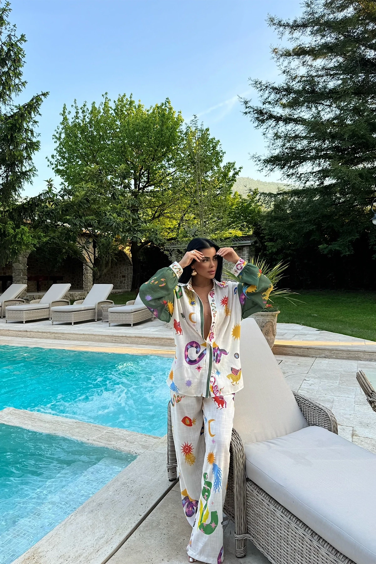 Picture of Bernis Patterned Shirt Set