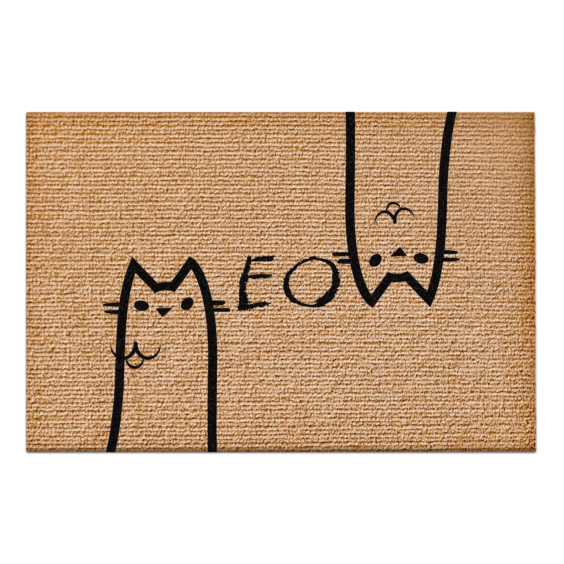 Picture of Decovetro Kedi Desenli Kapı Önü Halı Paspas 40 x 60 Cm