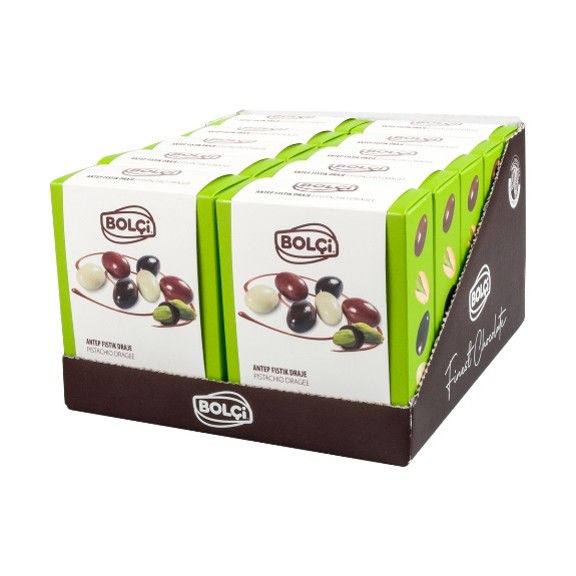 Picture of ASSORTED CHOCOLATE PISTACHIO DRAGEE 80g