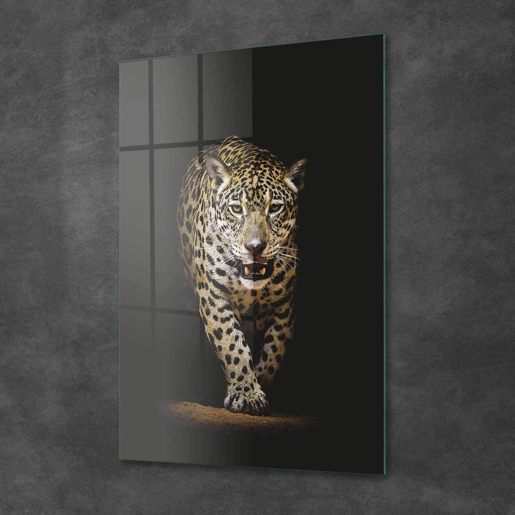 Picture of Decovetro Gölgedeki Leopar Cam Tablo 70x100 cm