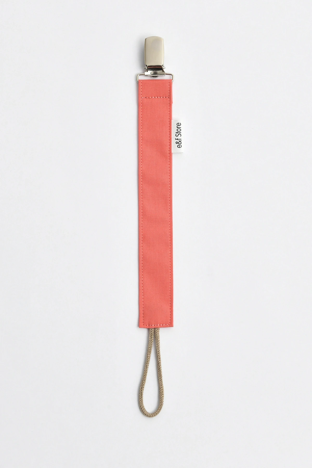 Picture of İkinci Şans - Pamuk Kumaşlı Emzik Zinciri – Nar Çiçeği Pembesi