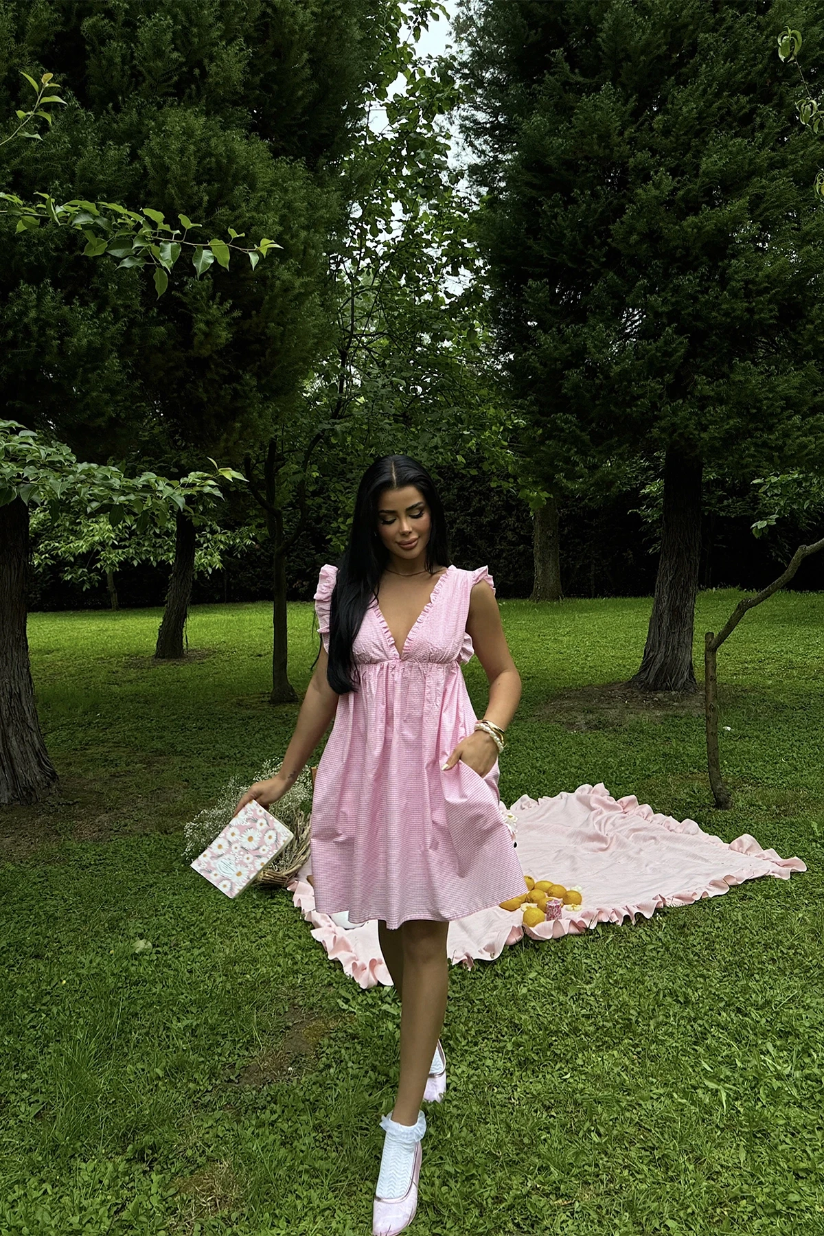 Picture of Pink Strappy Mini Dress