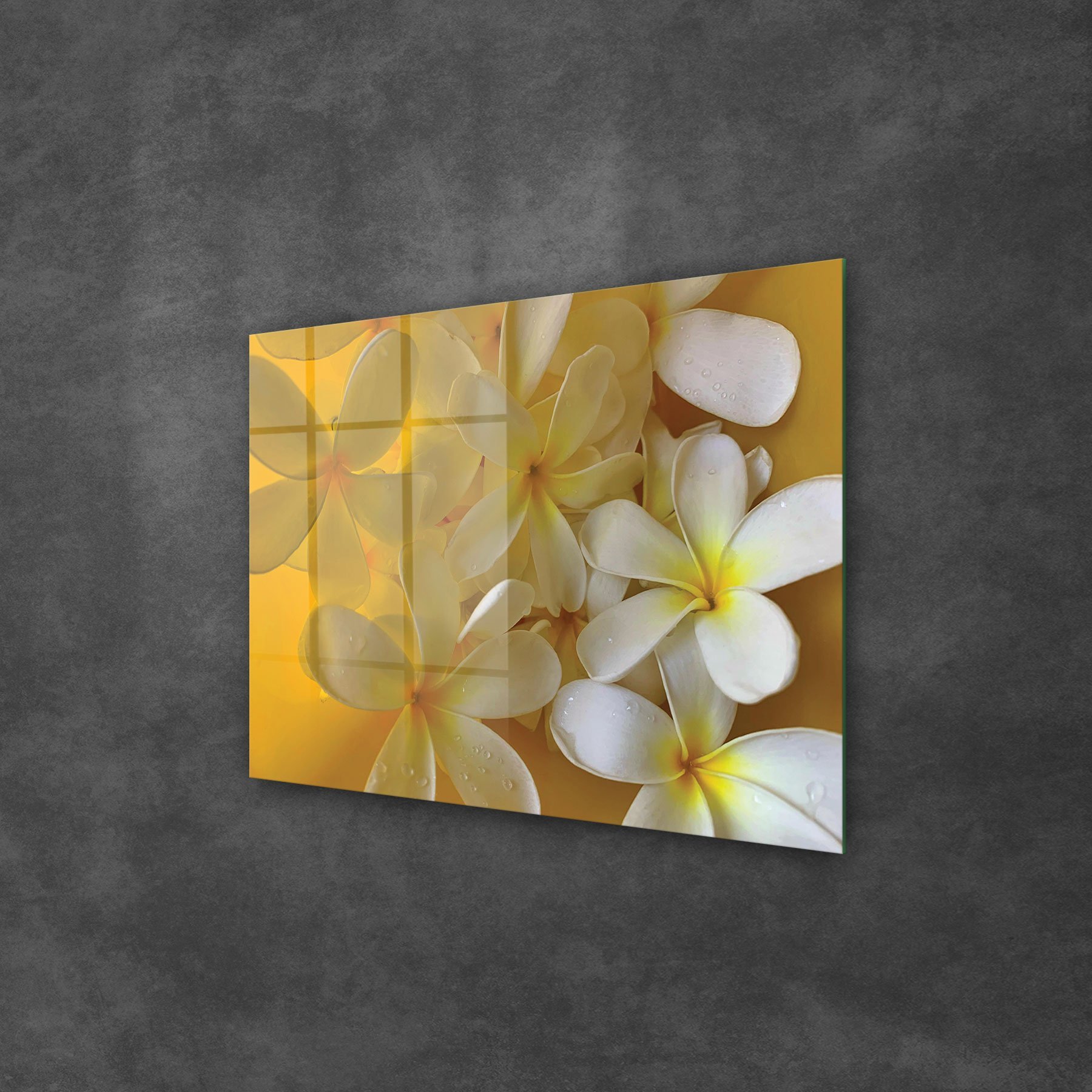 Picture of Decovetro Cam Tablo White Lily Desenli 30x40 cm