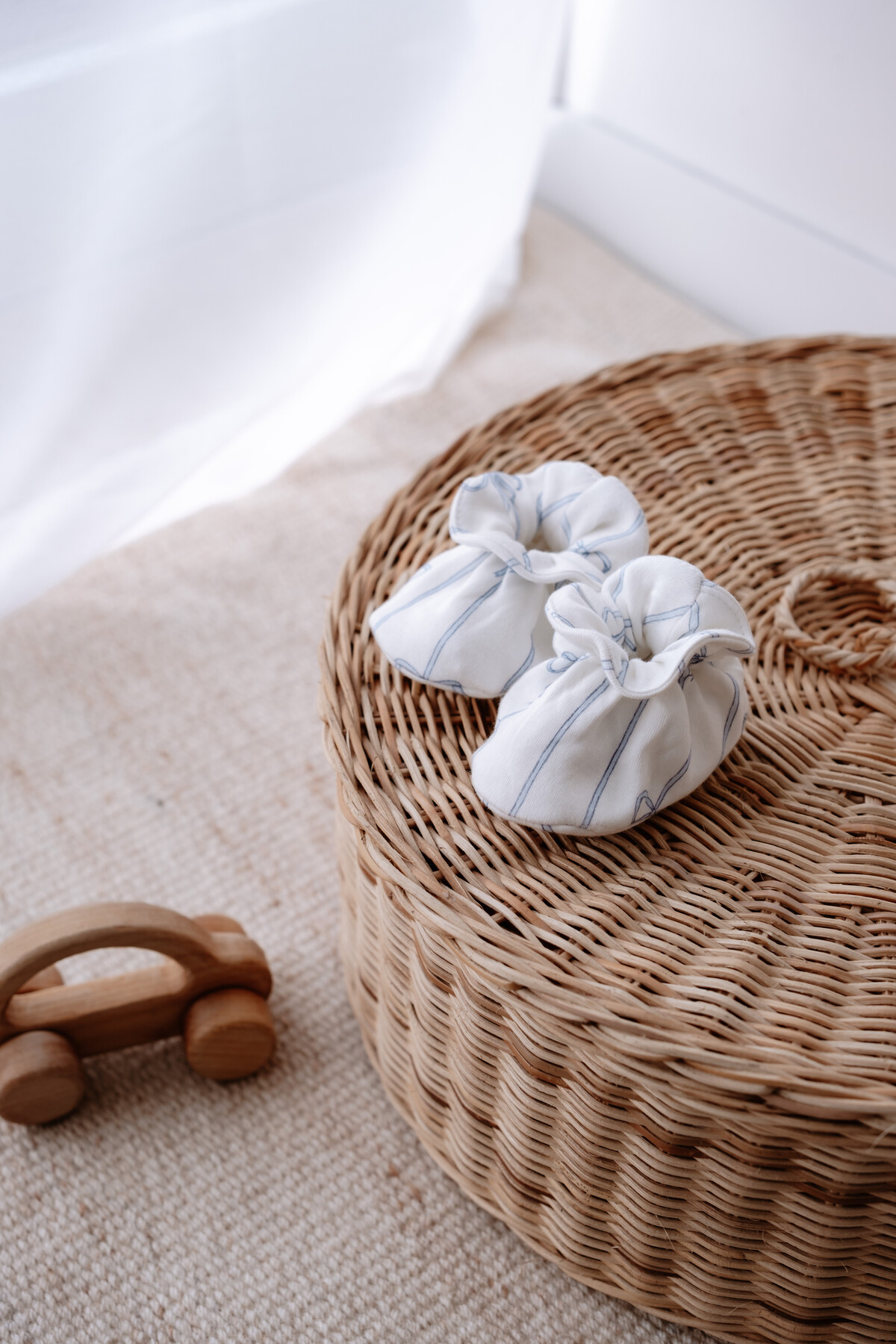 Picture of Bebek Patiği - Kurdele / Mavi