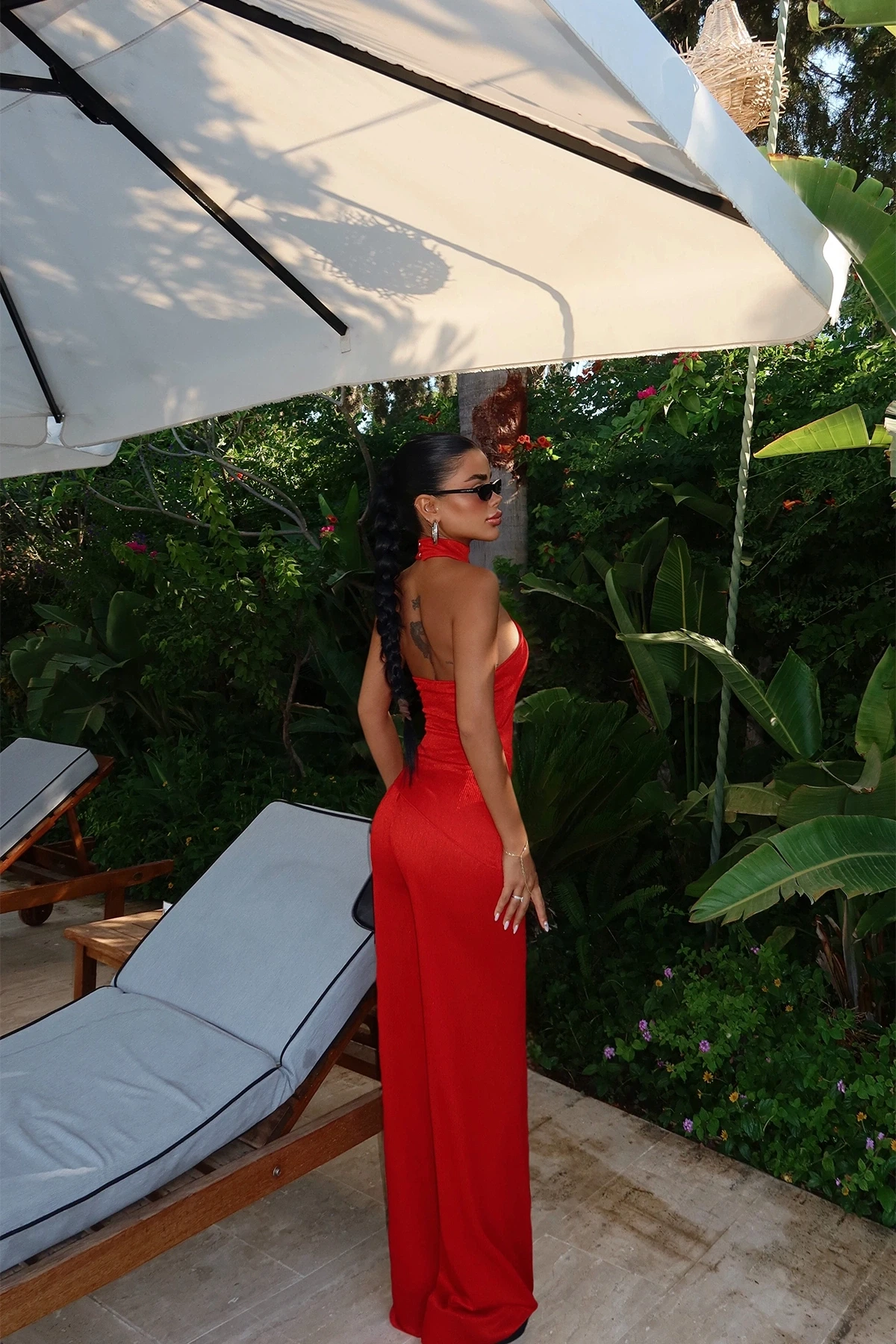 Picture of Red Trouser Suit