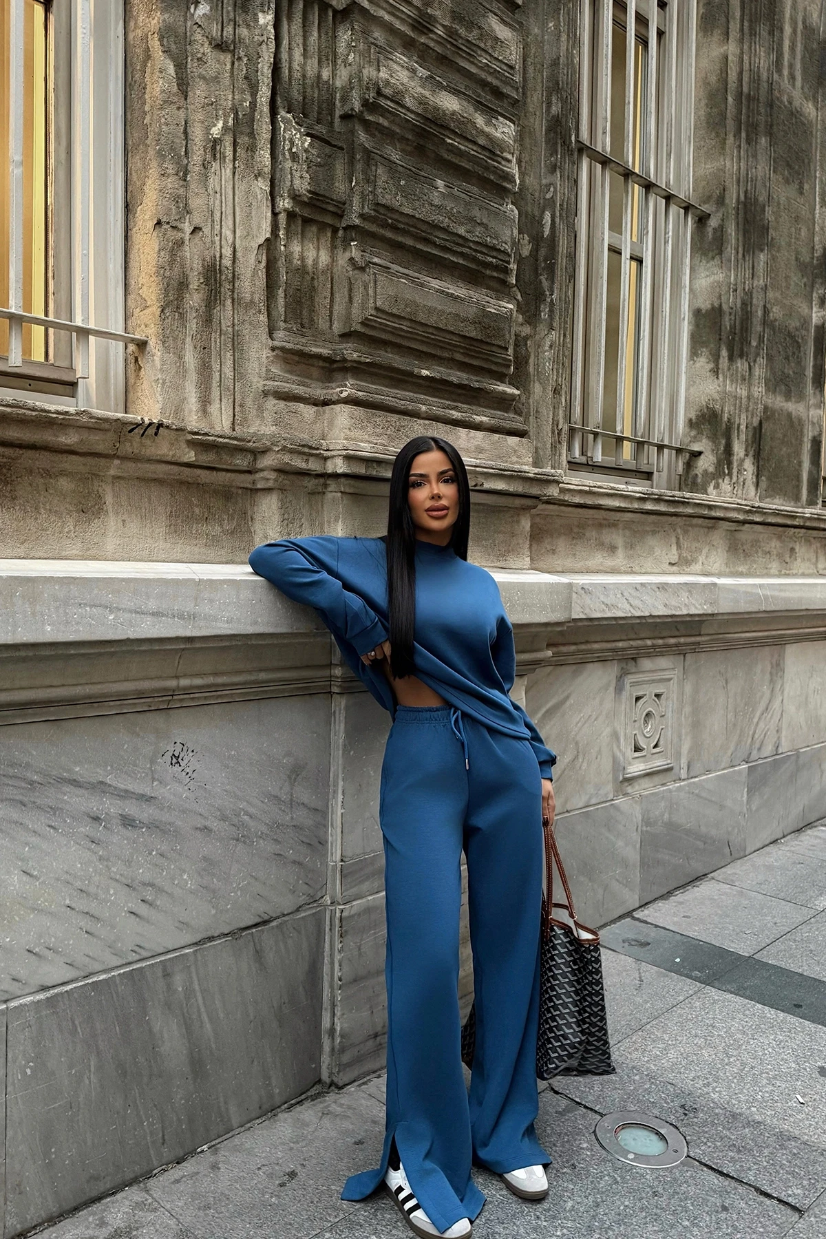 Picture of Indigo Trousers Set