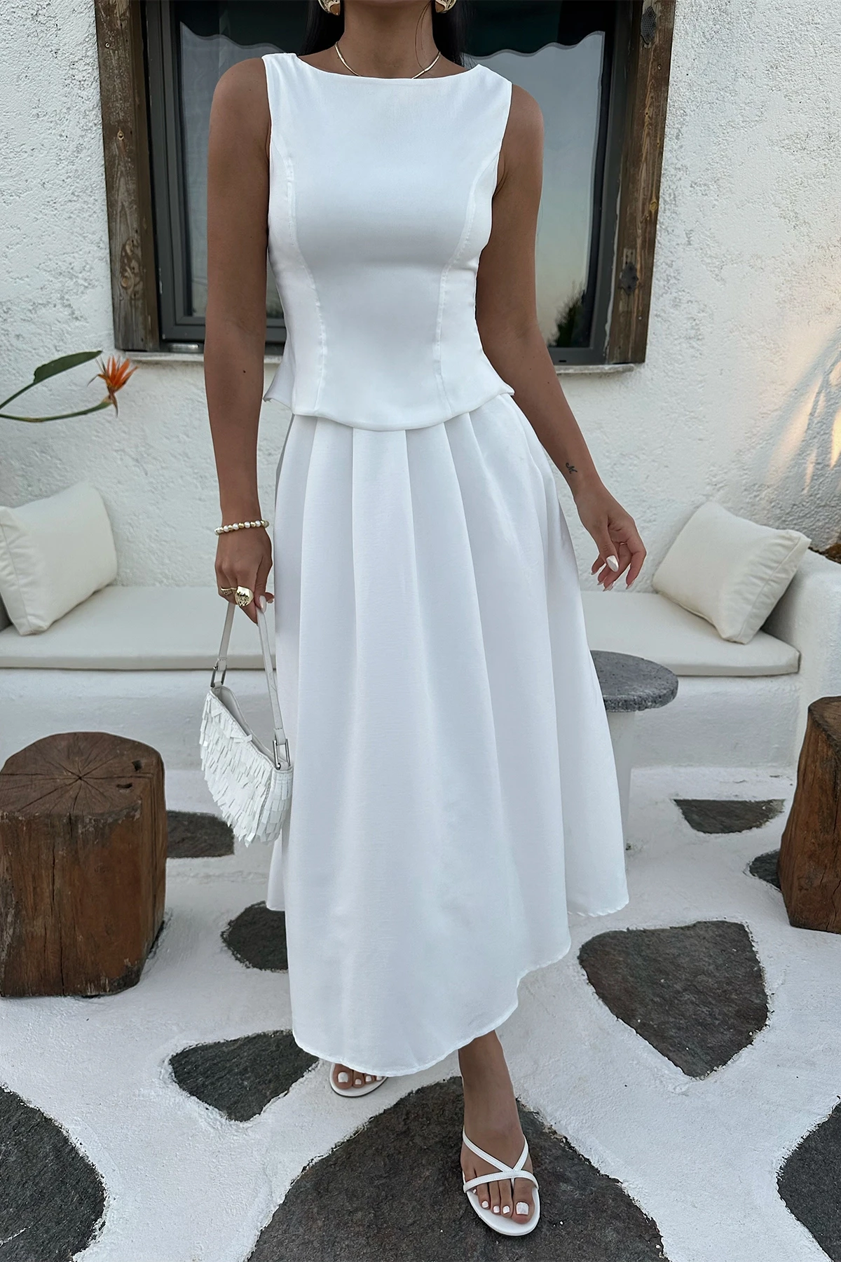 Picture of White Emma Skirt Set