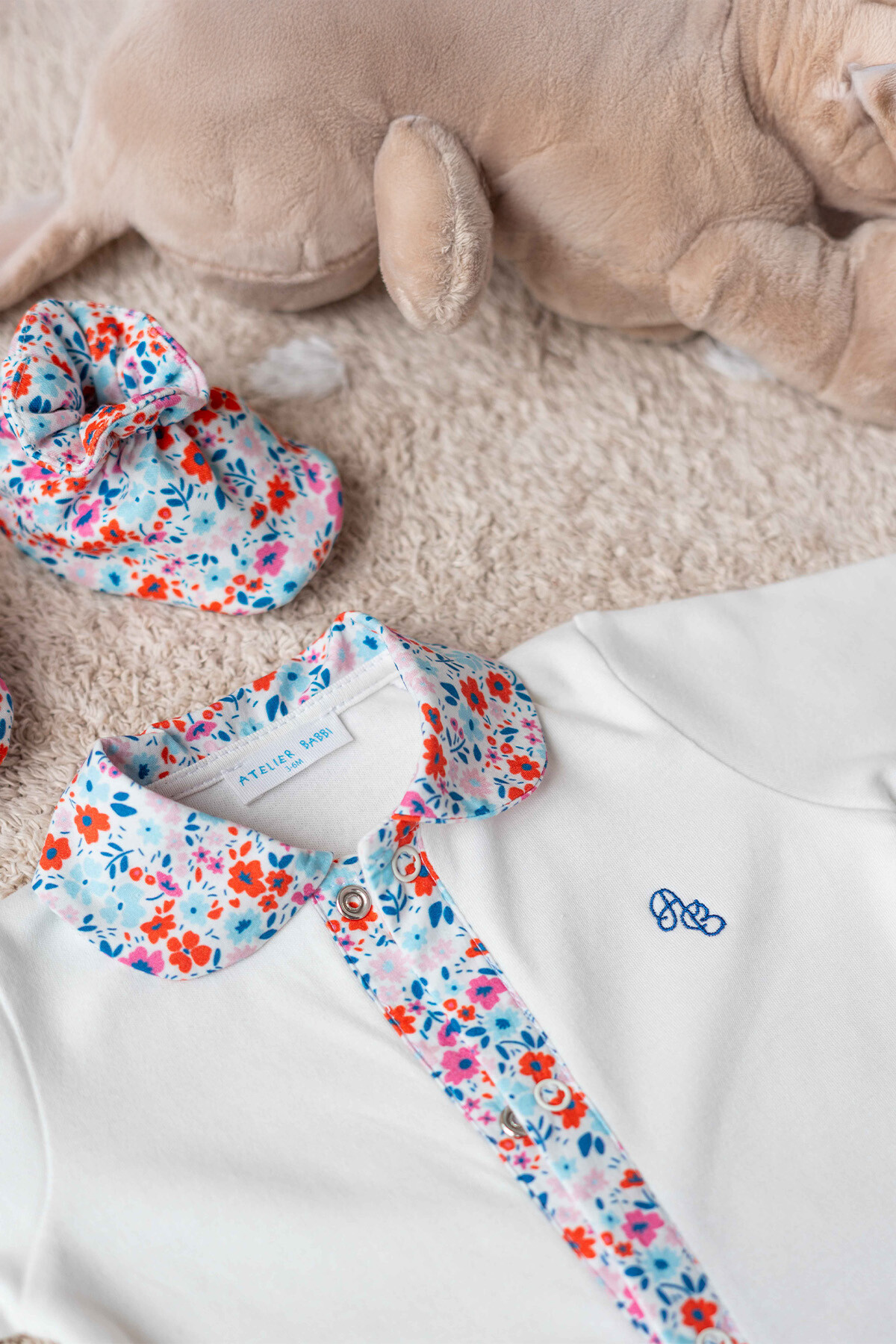 Picture of Bebek Tulum - Minik Çiçekler / Kırmızı