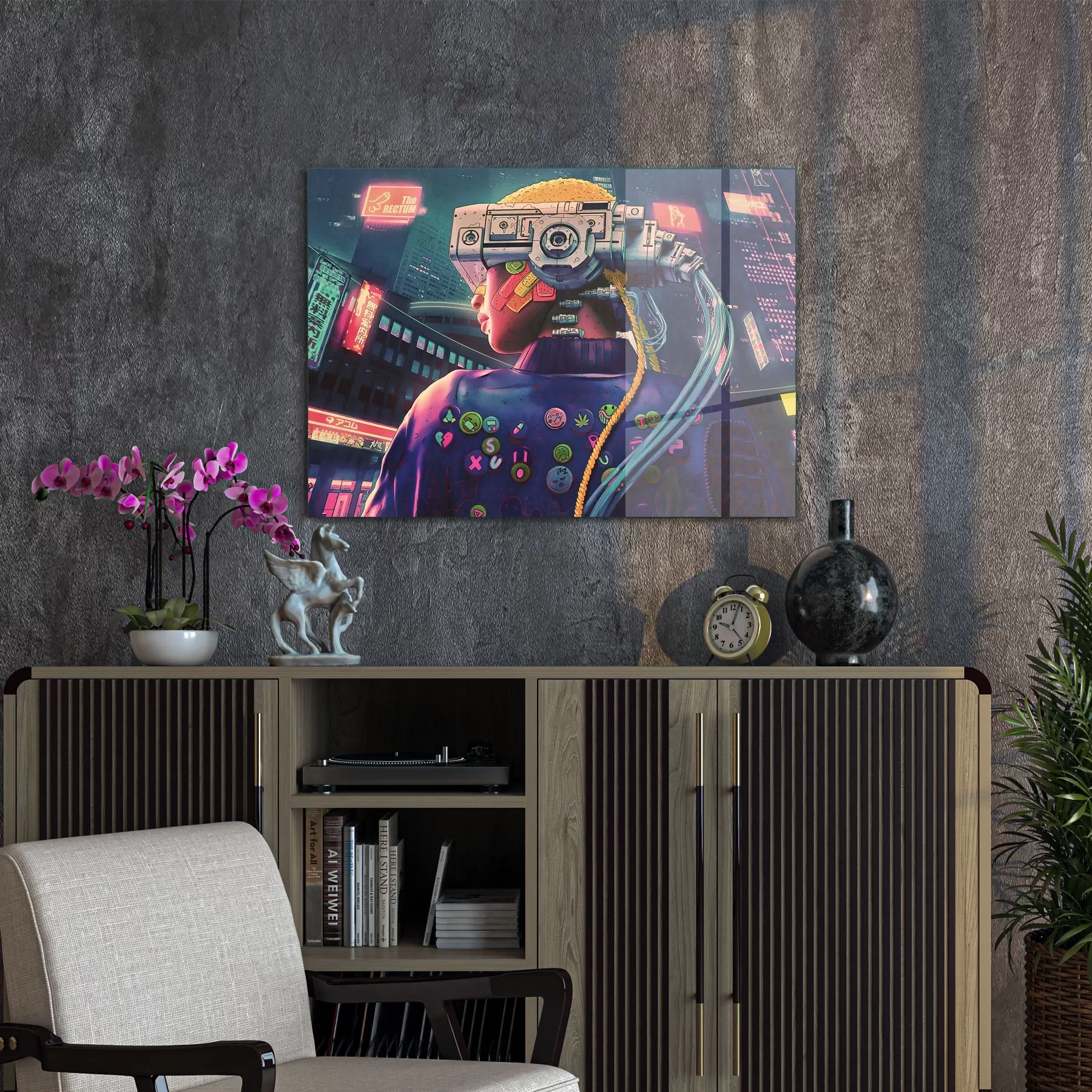 Picture of Decovetro Cam Tablo Cyberpunk Header 70x100 cm
