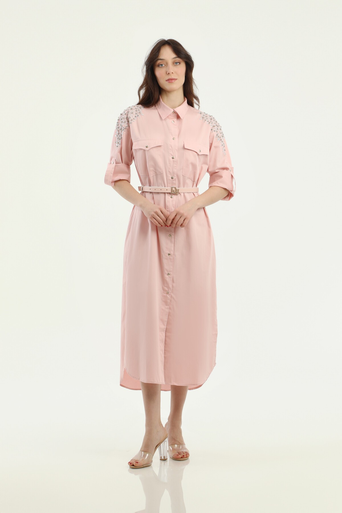 Picture of ELBİSE UZUN POPLİN