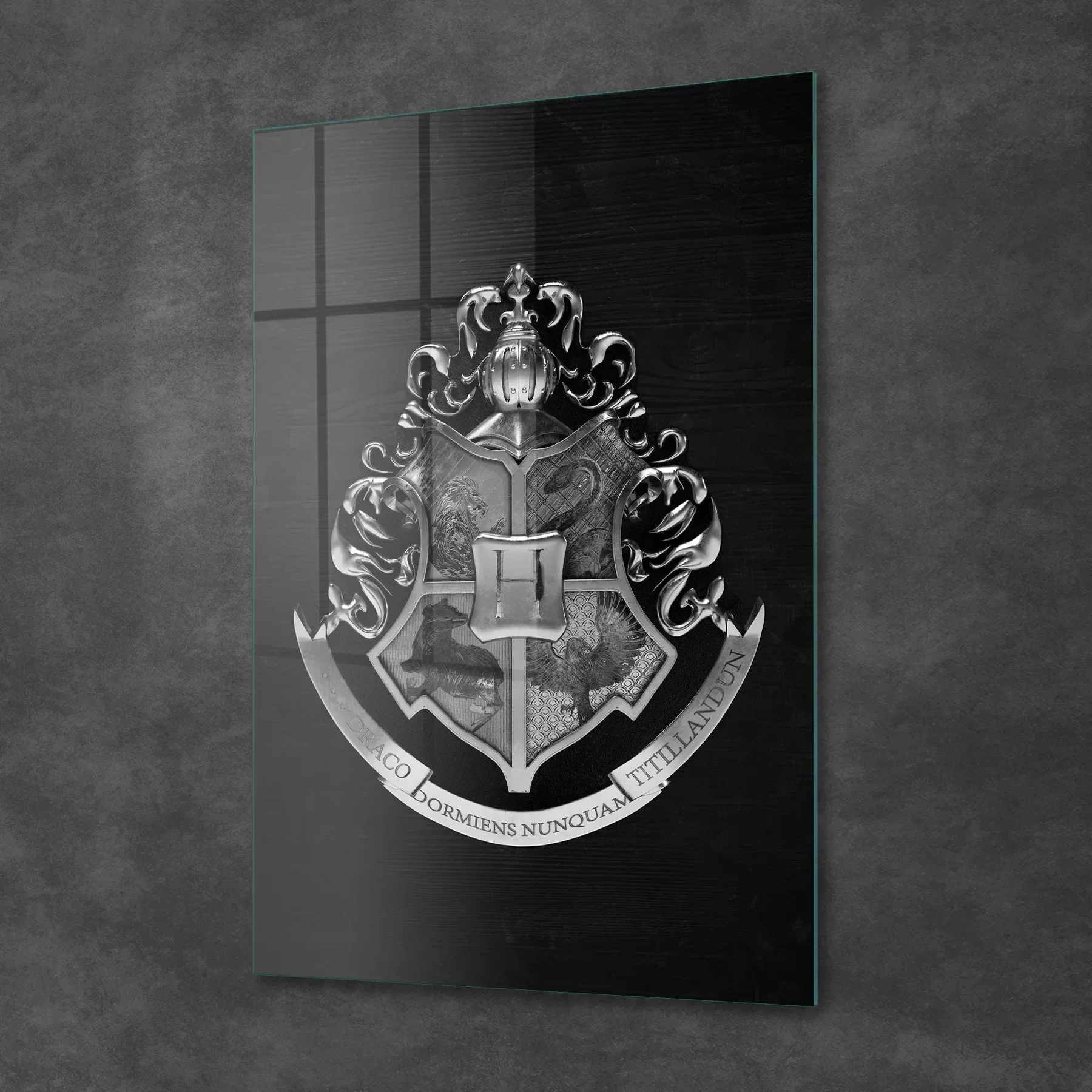 Picture of Decovetro Cam Tablo Harry Potter Hogwarts Logo 30x40 cm